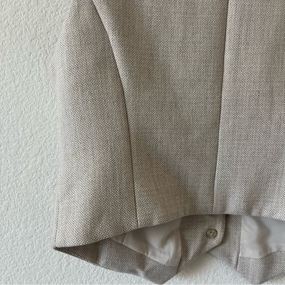 Aritzia Wilfred Desire Wool Blend Twill Suit Vest Button Preppy Academia SZ 4 - Picture 12 of 16